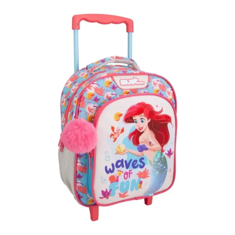 Kindergarten Trolley Backpack Disney Princess Ariel Waves Of Fun Must 2 Cases