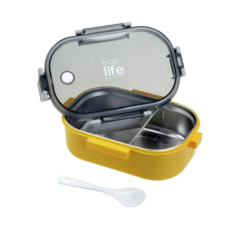 Ecolife Food container 900ml | By division - Yellow