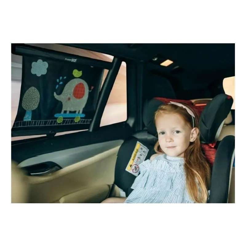 FreeOn Car Roller sunshade Elephant 2/1