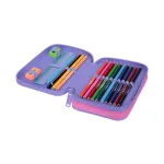 Double school pencil case with equipment CoolPack Jumper 2 Pastel Heart