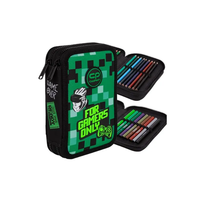 CoolPack Jumper 2 Game Zone Triple Pencil Case with Equipment