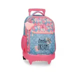 Enso Little Dreams 2 wheeled backpack Pink