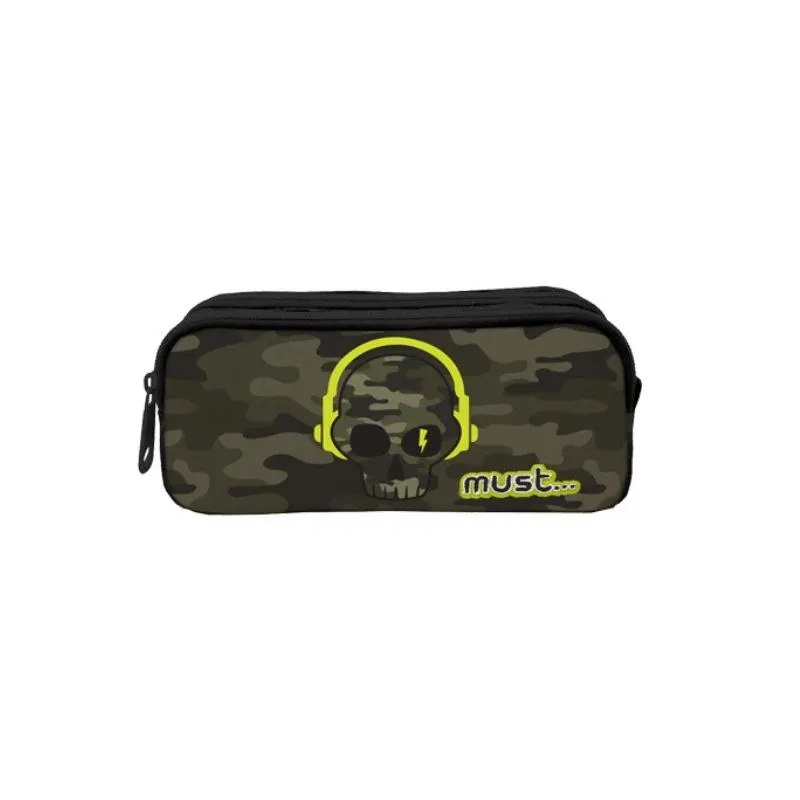 School Pencil Case Must Energy Skull 2 Cases