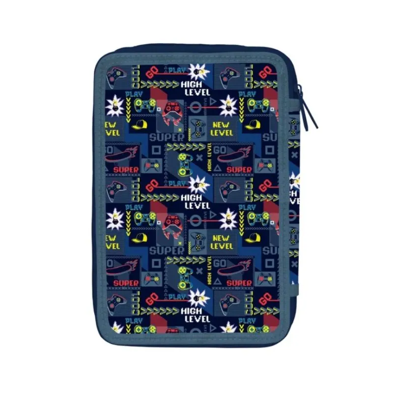 Pencil Case Triple Decker Filled Must Press Start