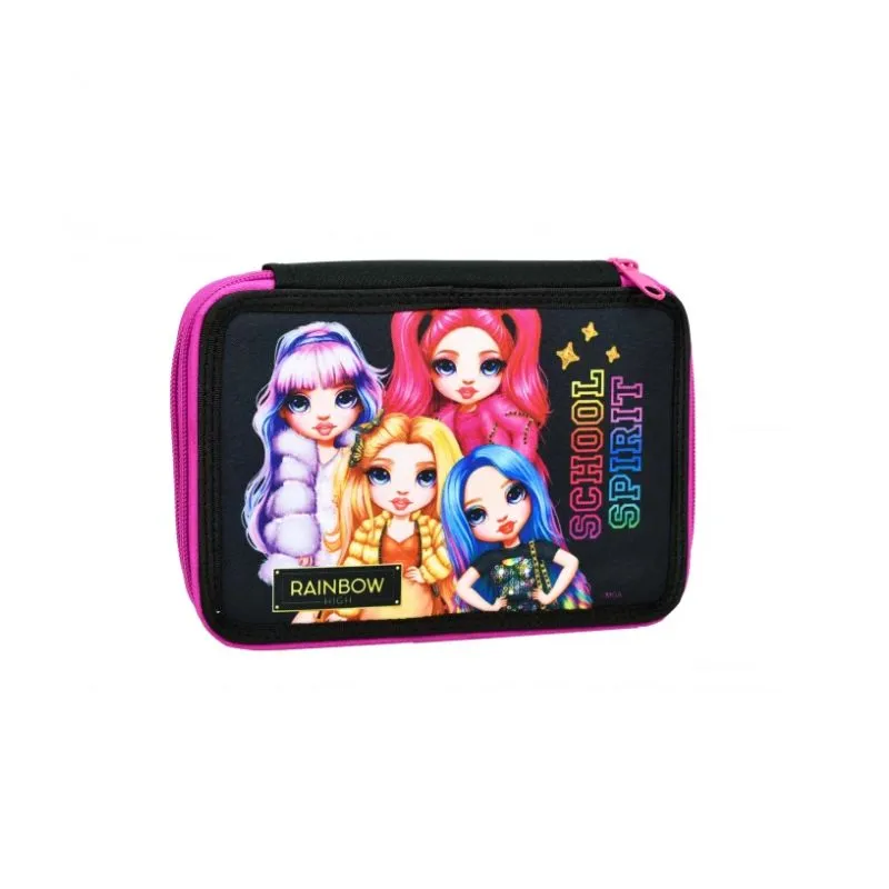 Pencil Case (Full) Double Gim Rainbow High Glitter