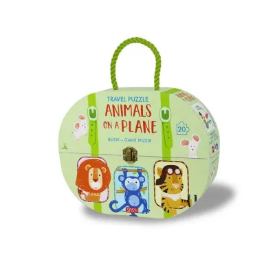 Travel Puzzle. Animals on a Plane