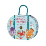 Travel Puzzle. Animals on a Submarine