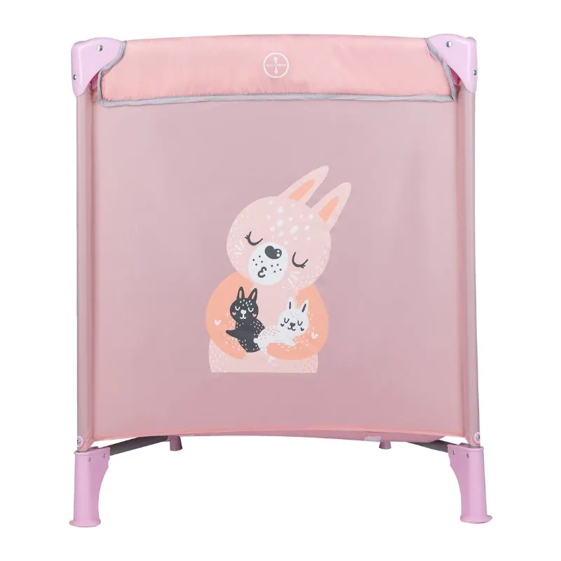 FreeOn Travel cot Love, Rabbit, pink