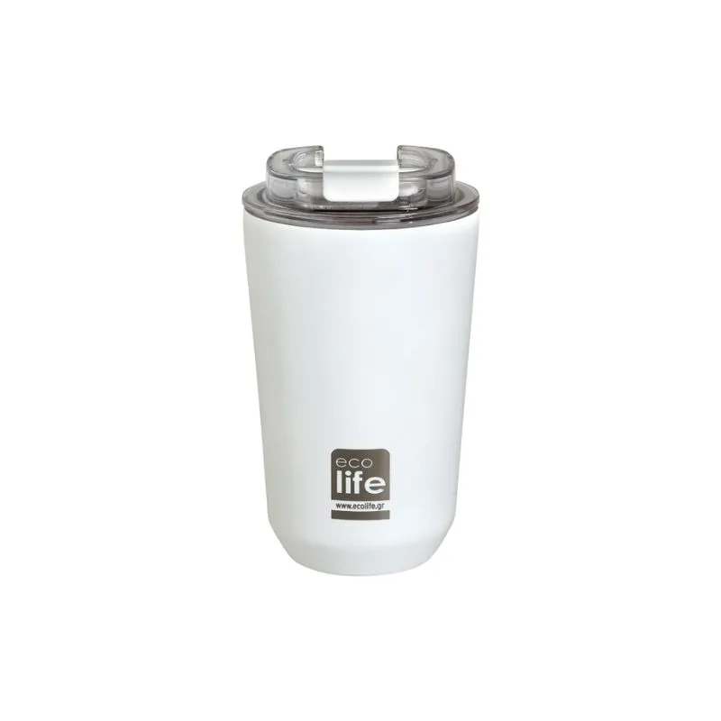 Ecolife Pure White Coffee Thermos 360ml