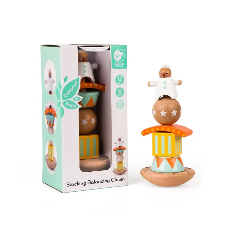 Classic World Stacking Balancing Clown