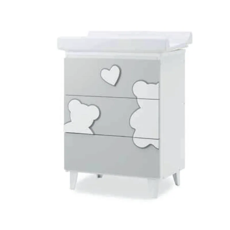 Italbaby Matisse Three Drawers Bath Grey