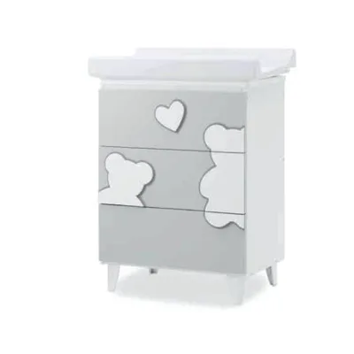 Italbaby Matisse Three Drawers Bath Grey