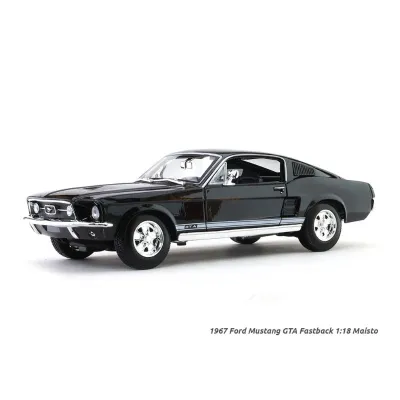 Maisto 1967 Ford Mustang GTA Fastback 1:18 - Black