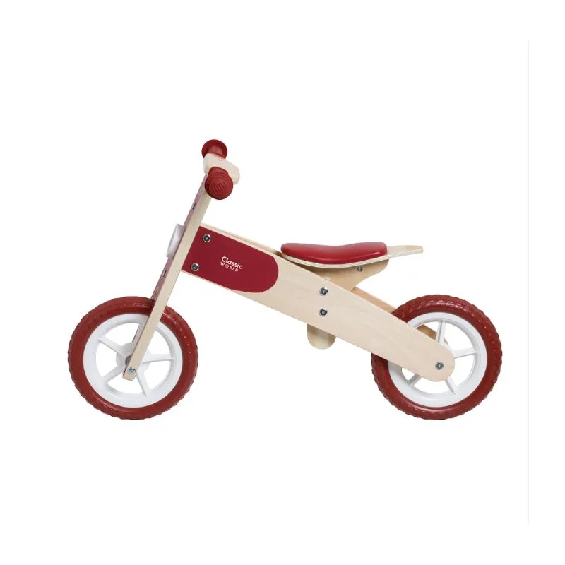 Classic World Toys Balance Bike Red