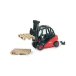 Bruder Linde fork lift H30D with 2 pallets