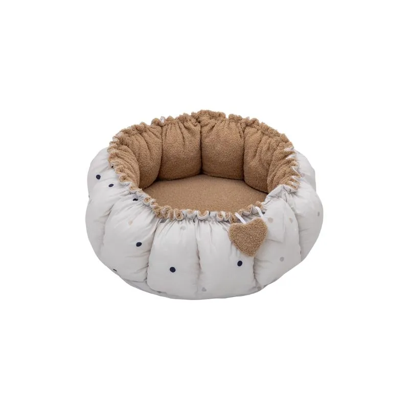 FreeOn Baby Nest Dots Beige, Round