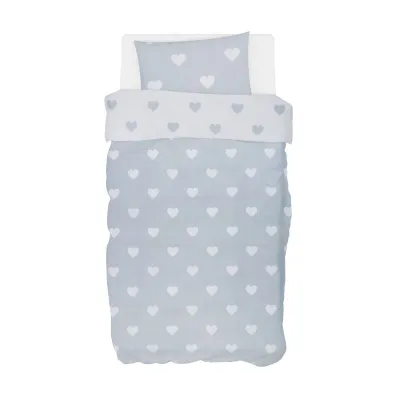 FreeOn Bedding 6 pcs Grey Hearts