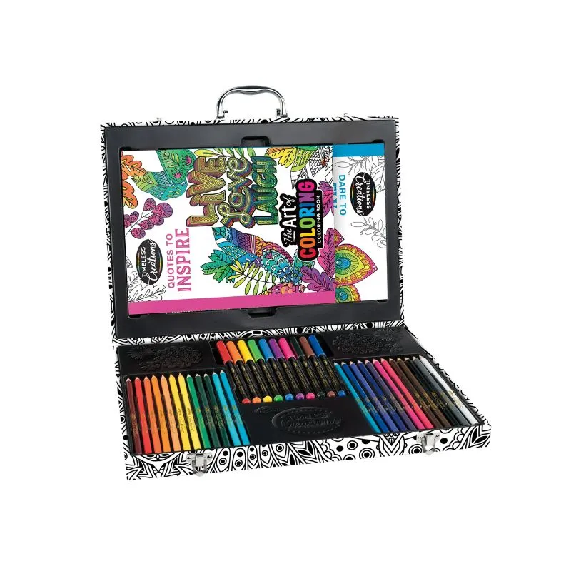 Cra-Z-Art Timeless Creations The Art of Coloring, Coloring Studio with Case