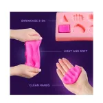 Okto 10pcs Sensory Art Air Clay Colours S - W37 Magenta