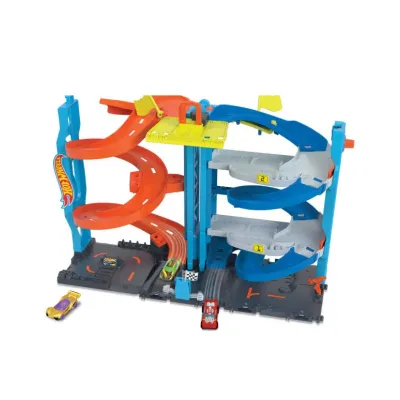Hot Wheels City Transforming Race Tower Playset, Track Set With 1 Toy Car