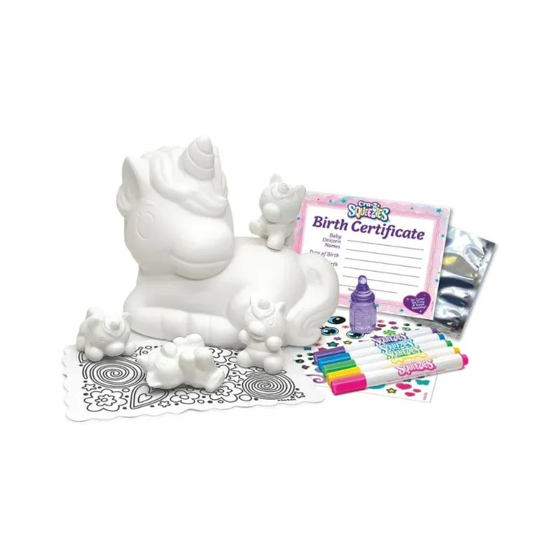 Cra-Z-Squeezies Shimmer ‘N Sparkle Unicorn Surprise Mommy And Babies