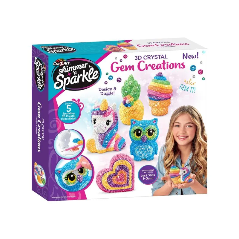 Cra-Z-Art Shimmer ‘n Sparkle3D Crystal Gem Creations