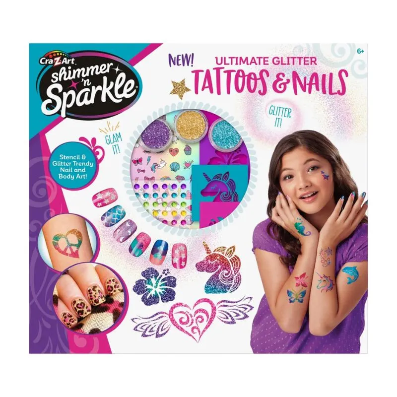 Cra-Z-Art Shimmer N Sparkle Nails & Body Tattoos