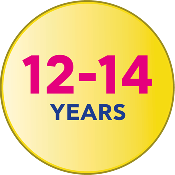 12 - 14 years
