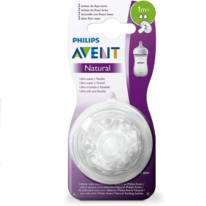 Philips Avent Avent Natural Feeding Teats 1 Months – 2 pcs