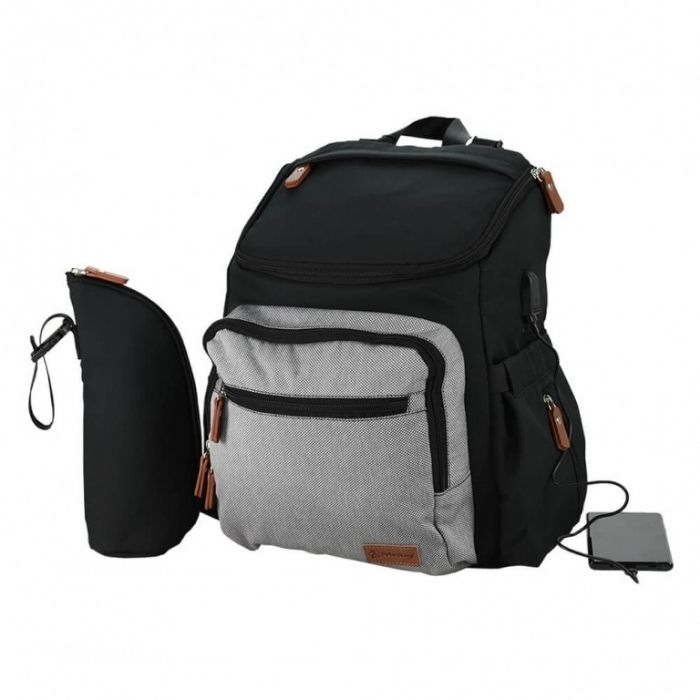 Mama bag with USB Moon Black
