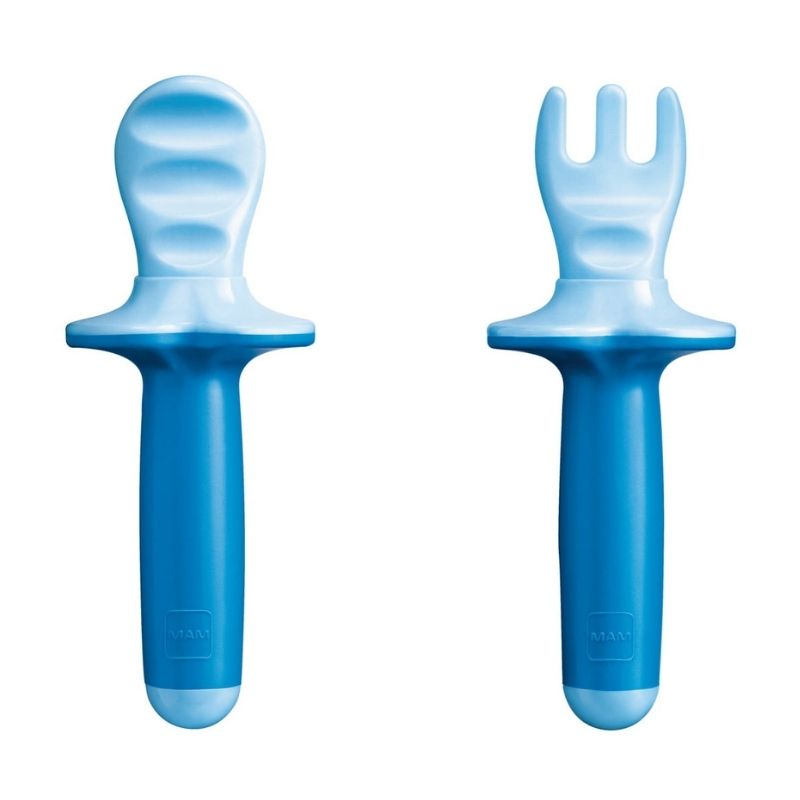 Spoon & Fork Trainer – Baby’s Cutlery – Blue