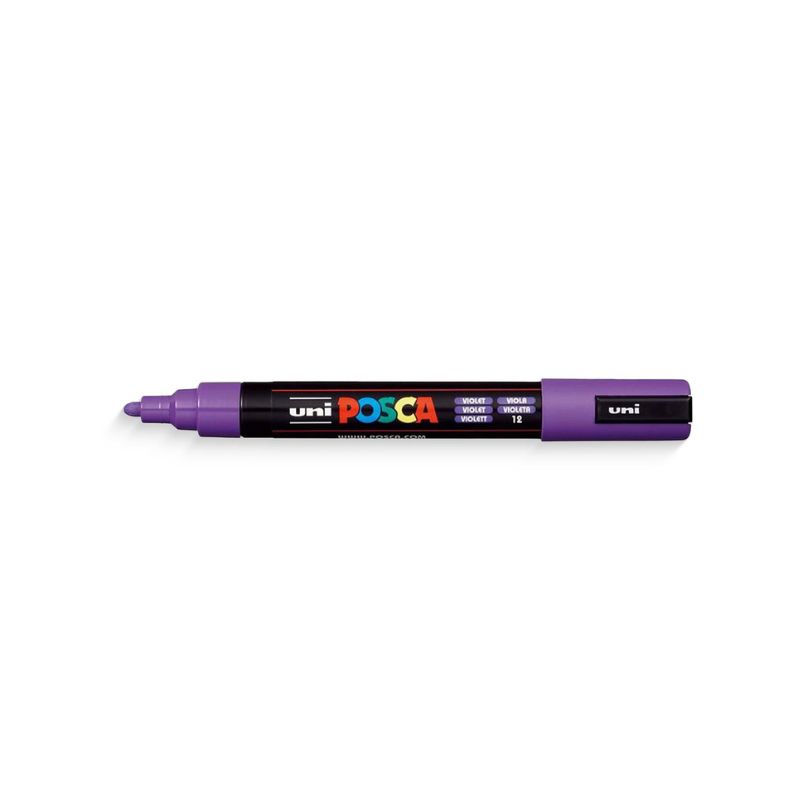 Uniball Posca 5M 1.8-2.5 mm Bullet Shaped Marker Pen – Purple