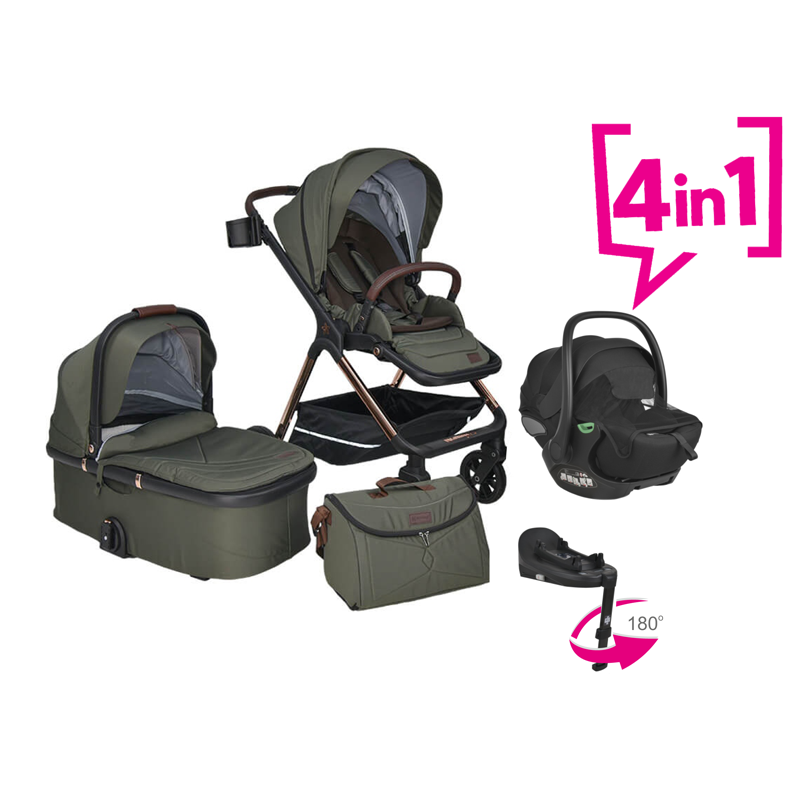 Bebe Stars Modular System Onyx 3in1 Dusty Olive