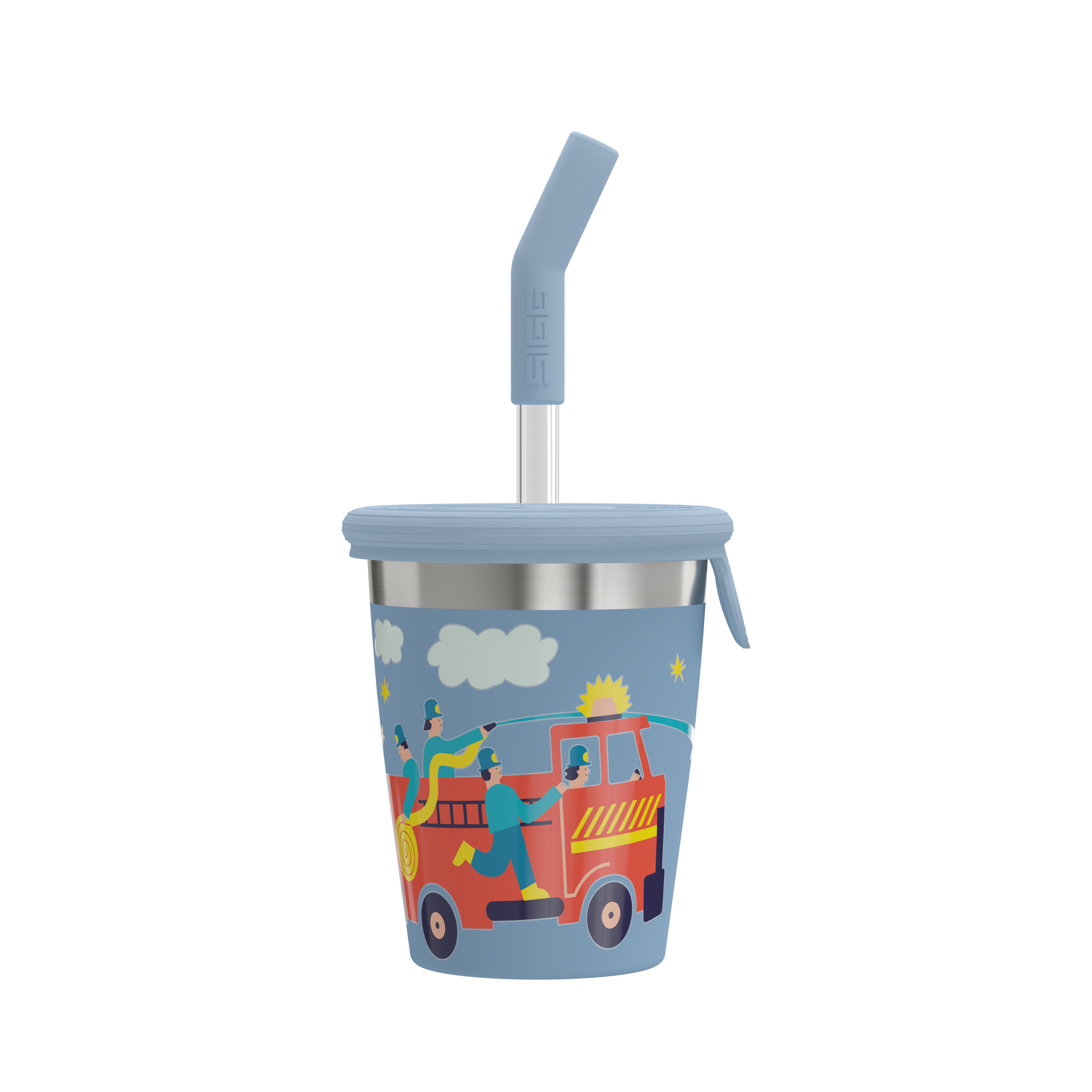 0.35 Kids Straw Cup 0.35 L Pompier