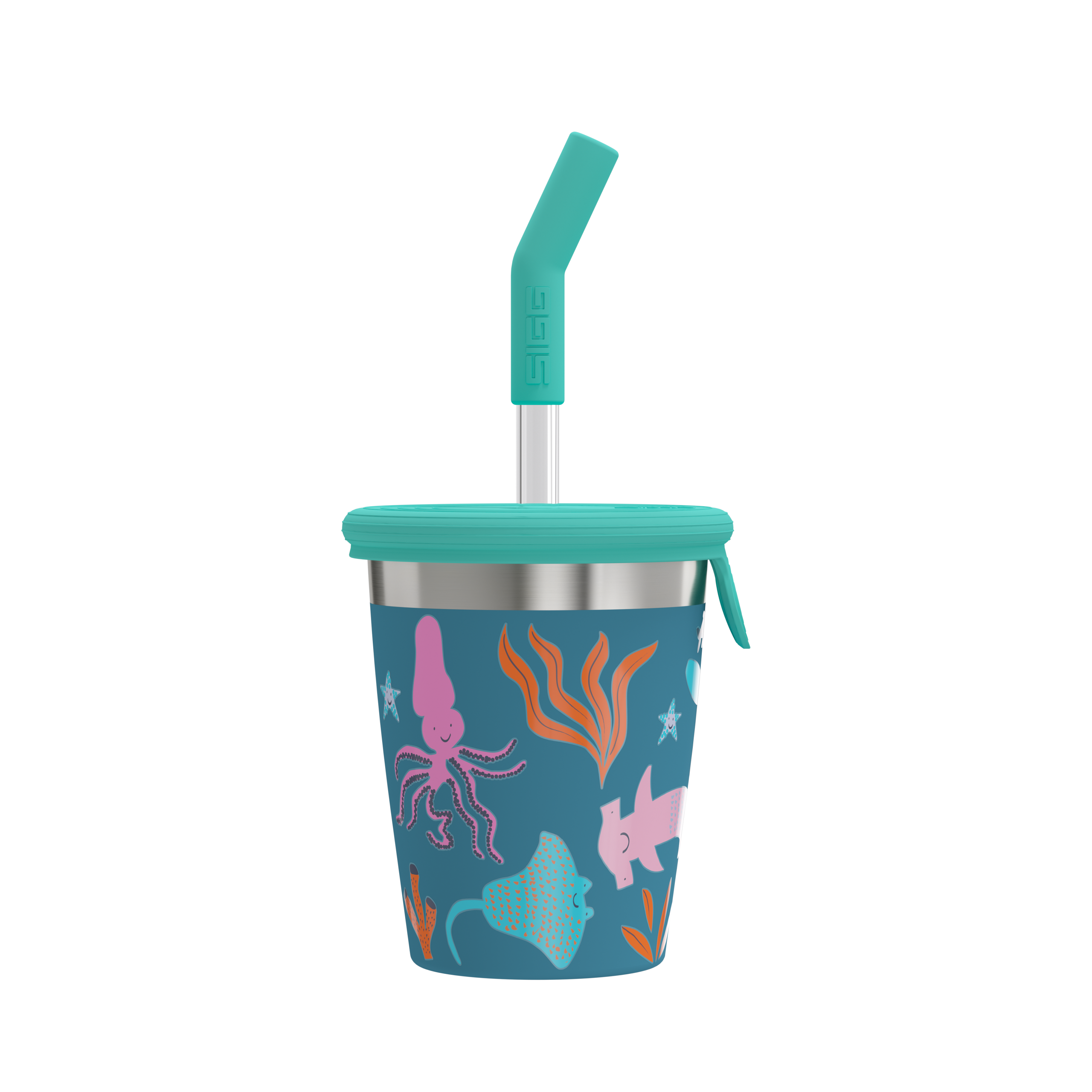 0.35 Kids Straw Cup 0.35 L Blue World